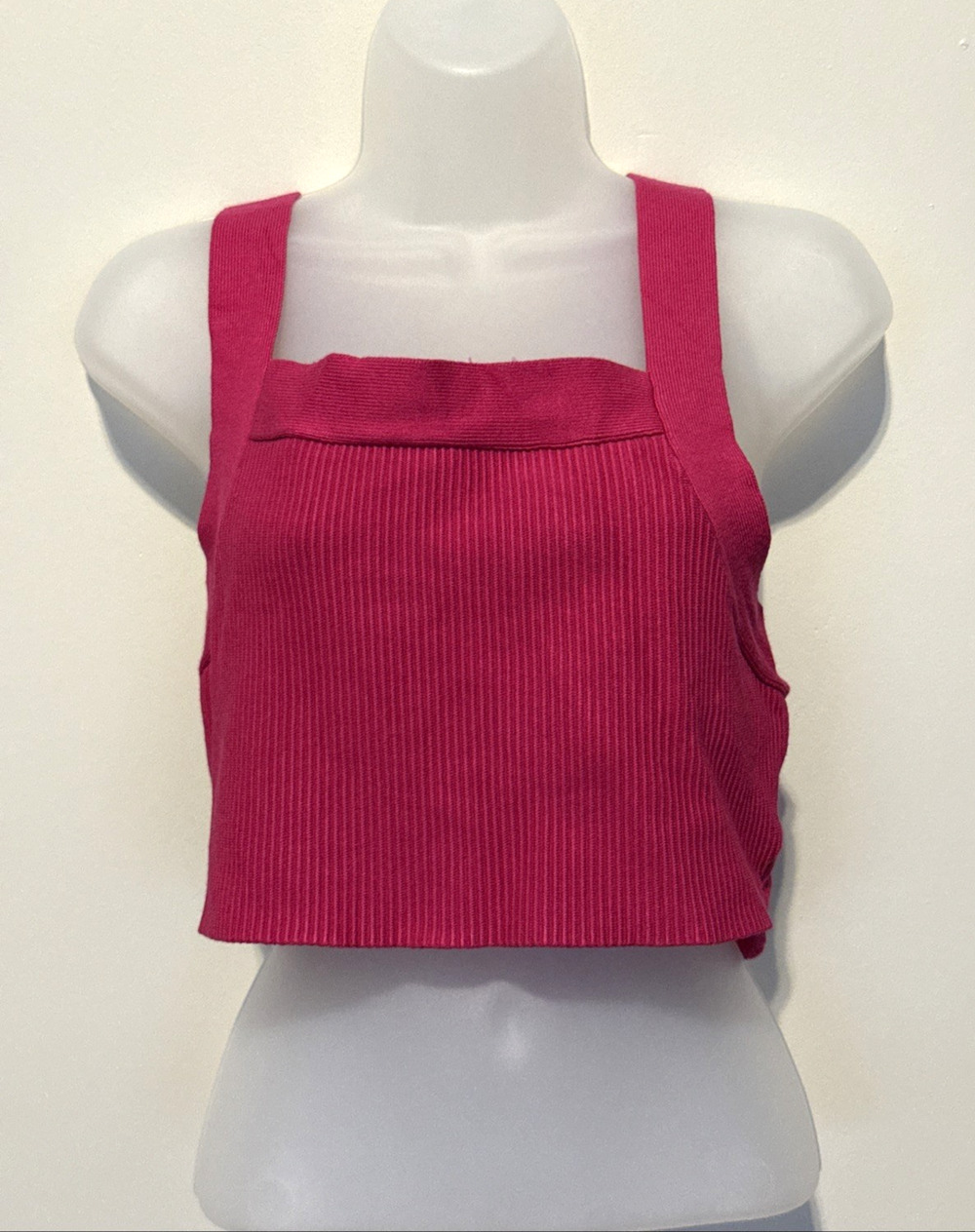 Revolve x House of Harlow 1960 Wide Strap Crop Top Women’s pink Size L NWOT